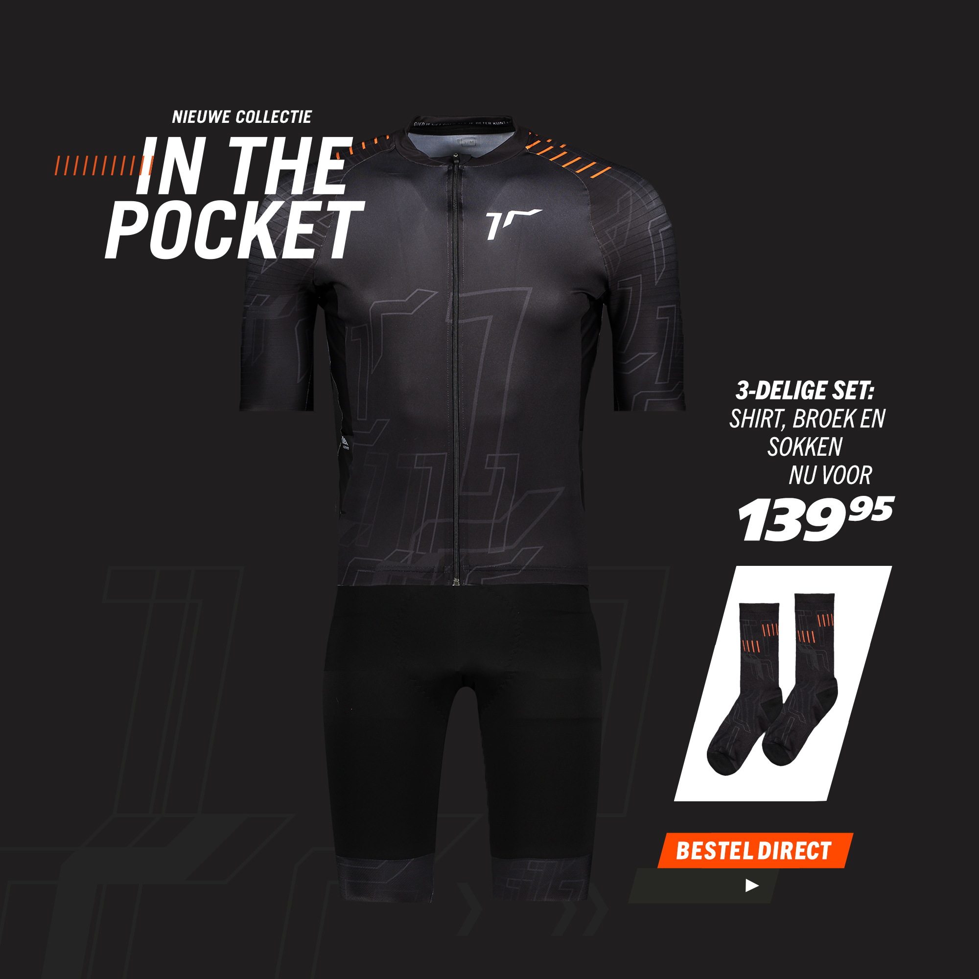 SportvoedingWebshop INTHEPOCKET Wielertenue
