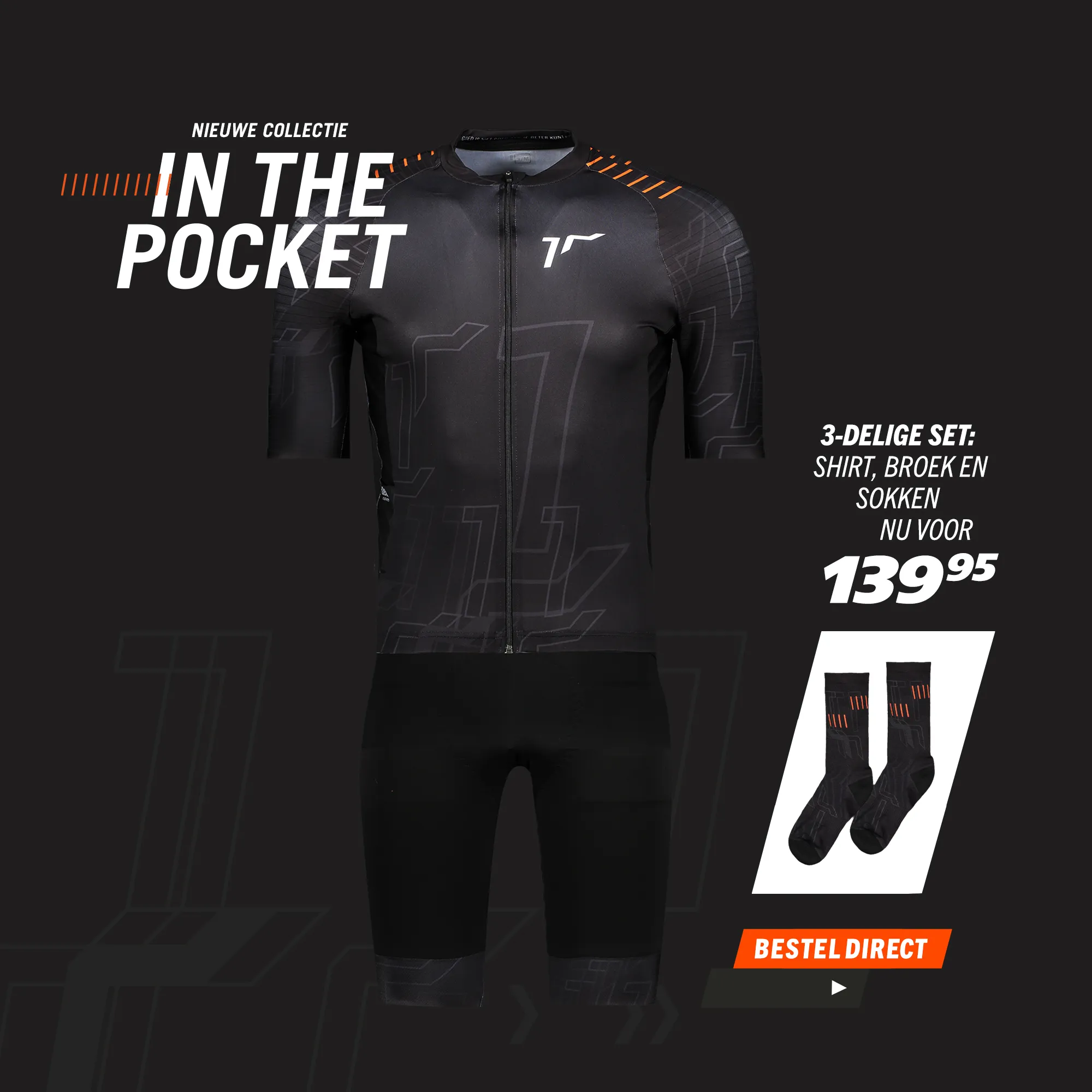 SportvoedingWebshop INTHEPOCKET Wielertenue