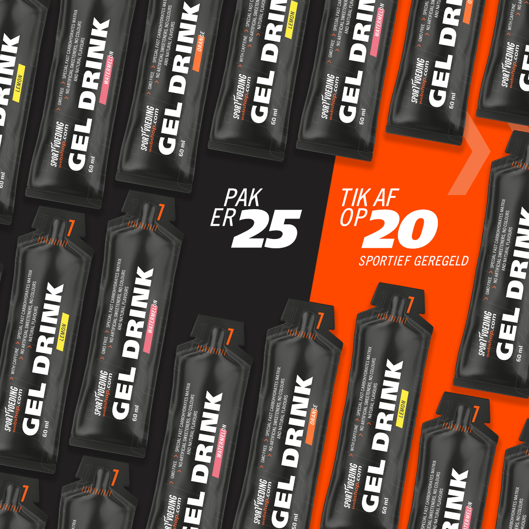 SportvoedingWebshop Gel Drink | 25 halen = 20 betalen