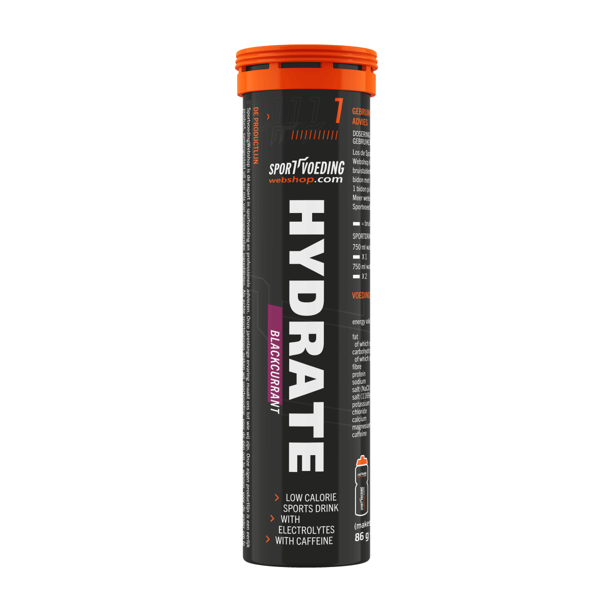 sportvoedingwebshop-hydrate-blackcurrant SportvoedingWebshop Hydrate Electrolyte bruistabletten