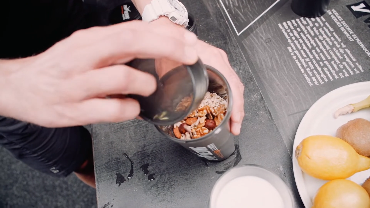Een eiwitshake gebruiken als ontbijt