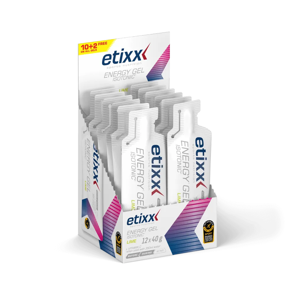 Etixx Energy Gel Isotonic Lime 12 x 40 gram
