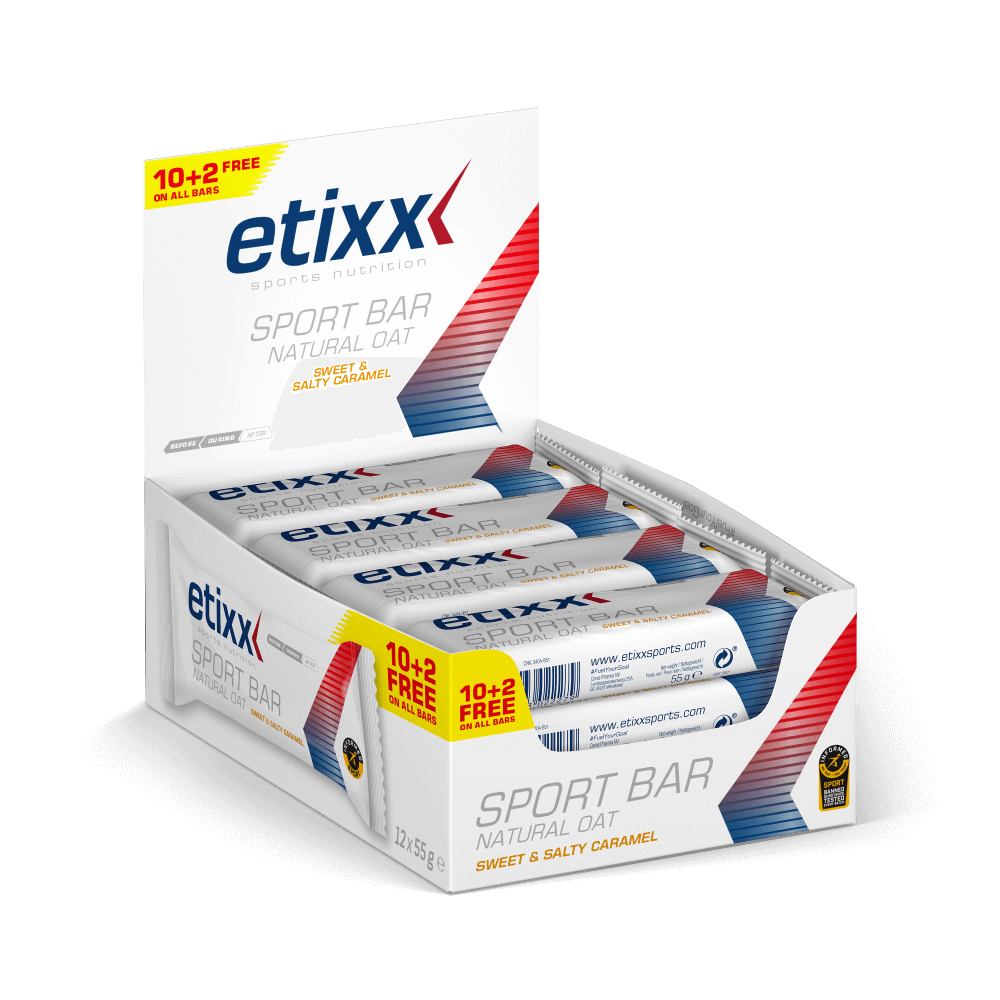 Etixx Natural Oat Sport Bar Sweet Salty 12 x 55 gram