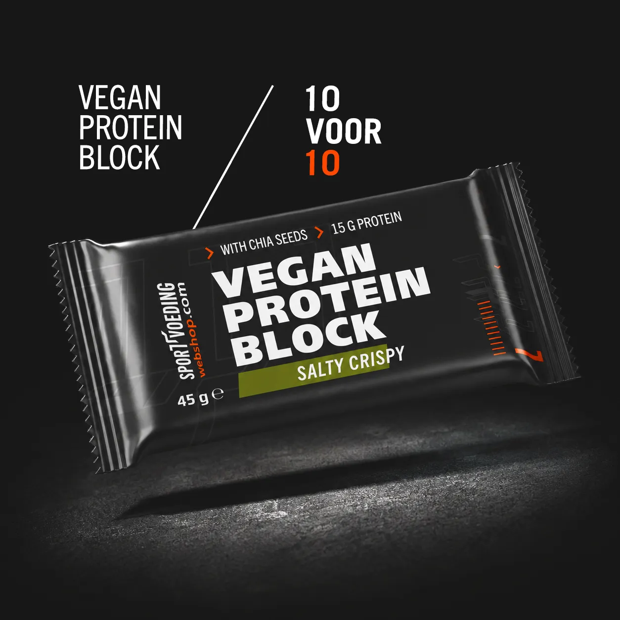 SportvoedingWebshop Vegan Protein Block | 10 voor 10
